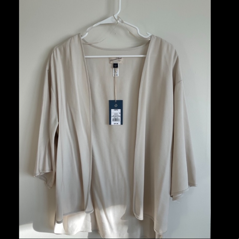 Universal Thread / quarter sleeve kimono / cream / OSFM